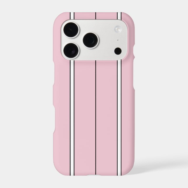 Soft Pink Vertical Stripe Pattern Minimal (Back)