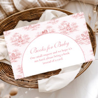 Soft Pink Vintage Baby Shower Books for Baby
