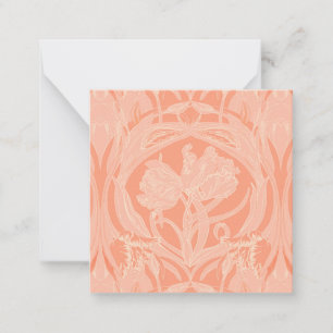 Soft Pink Vintage Tulips Gift Enclosure Card