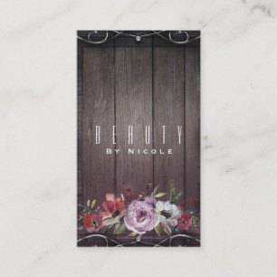 Soft Pink Watercolor Elegant Floral Modern Chic Business Card