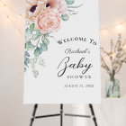 Soft Pink Watercolor Floral Girl Baby Shower