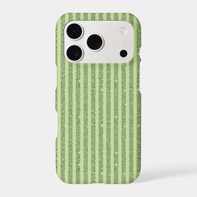 Soft Pistachio Glitter Style Minimal Pattern (Back)