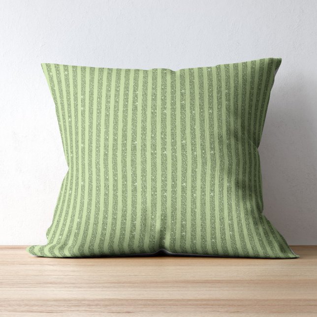 Soft Pistachio Glitter Style Minimal Pattern Cushion (Creator Uploaded)