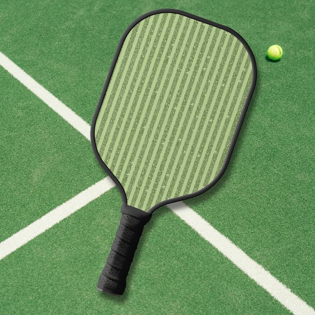 Soft Pistachio Glitter Style Minimal Pattern Pickleball Paddle (Creator Uploaded)