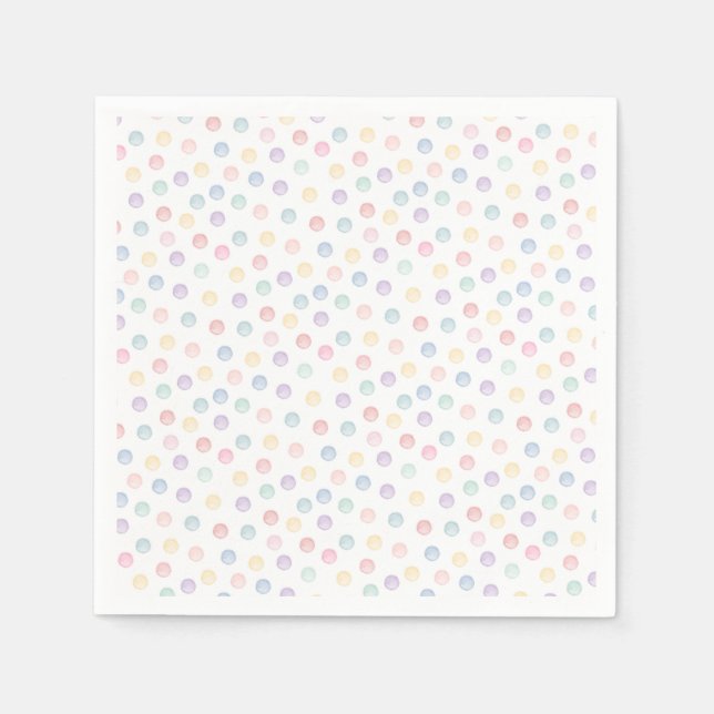 Soft Polka Dots - Any Occasion Napkin (Front)
