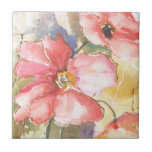 Soft Poppies I Tile<br><div class="desc">Soft Poppies I by Leticia Herrera</div>