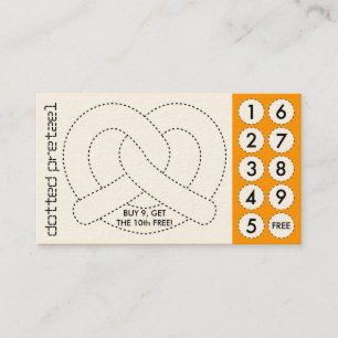 soft pretzel cut out punch cards