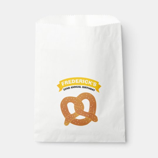 Soft Pretzel Party Favour Bags
