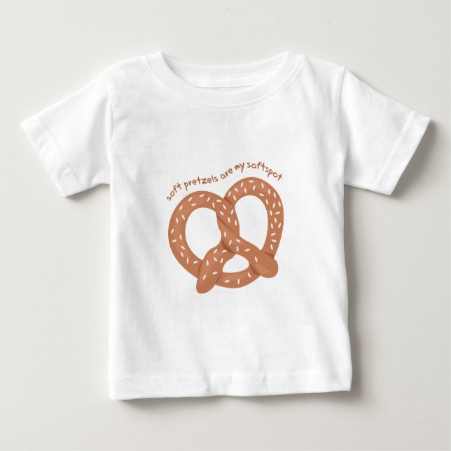 Soft Pretzels Baby T-Shirt (Front)