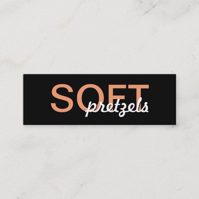 soft pretzels punch card (Front)