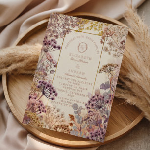 Soft Purple Botanical Romantic Wedding