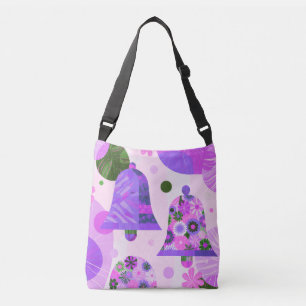 Soft Purple Floral Modern Tote Bag