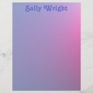 Soft Purple Letterhead