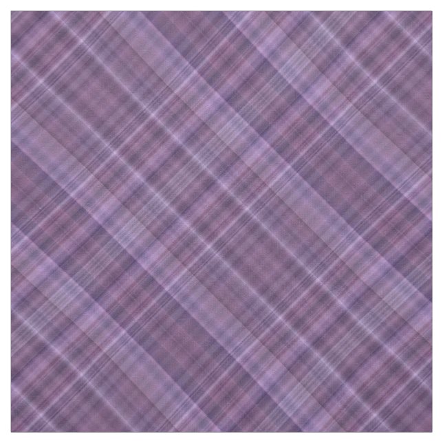 Soft purple plaid fabric (Swatch)