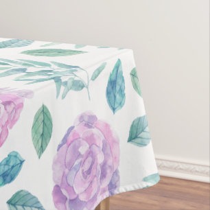 Soft Purple Roses Tablecloth