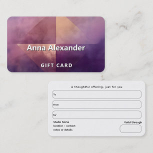 Soft Quadrant Minimal Design Business Card