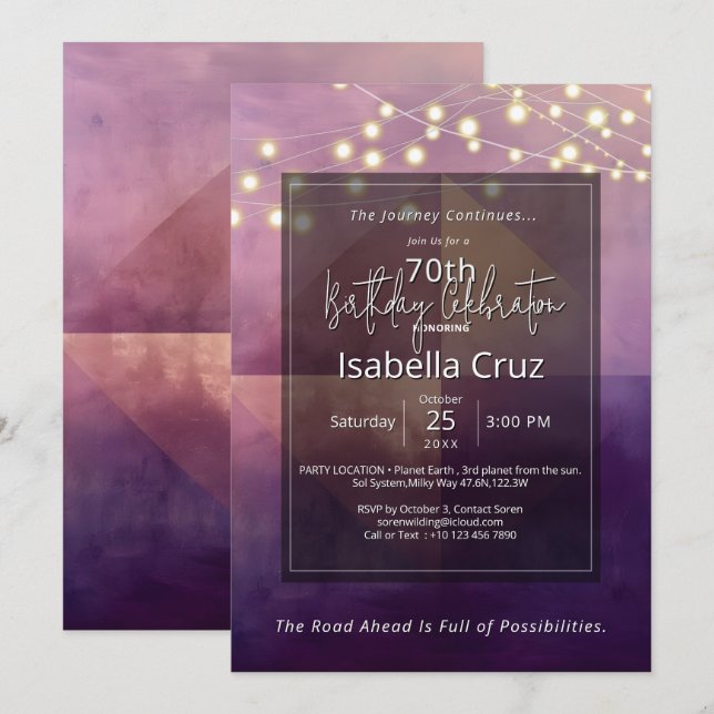 Soft Quadrant | Minimal Design Invitation (Front/Back)