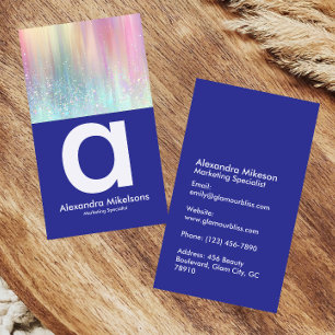 Soft Rainbow Aesthetic Branding Business Card