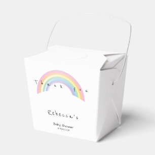 Soft rainbow baby shower Favor Box