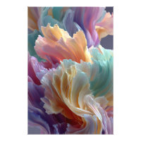 Soft Rainbow Flower Waves – Dreamy Surreal Bloom
