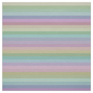 Soft Rainbow Stripes Pattern Fabric