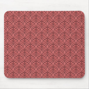 Soft Red Metro Retro Mousepad