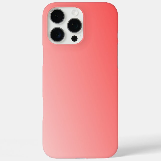 Soft Red Pink Gradient Background Minimal Abstract Case-Mate iPhone Case (Back)