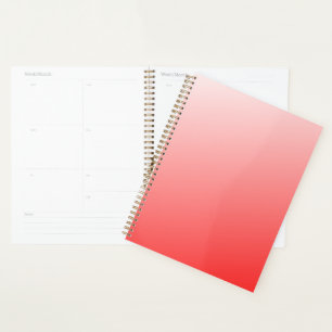 Soft Red Pink Gradient Background Minimal Abstract Planner