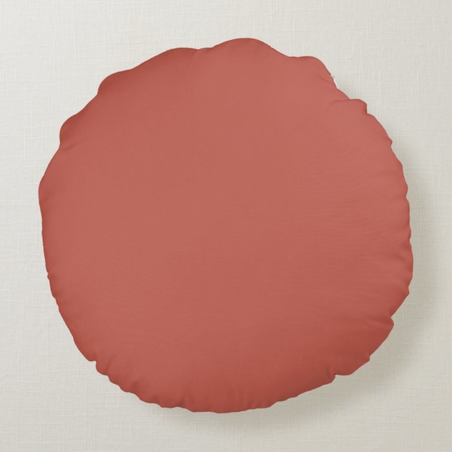 Soft Red Round Cushion (Back)