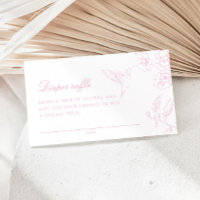 Soft Rose Chinoiserie Diaper Raffle