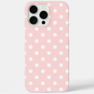 Soft Rose Coloured Pastel With Polka Dots iPhone 16 Pro Max Case