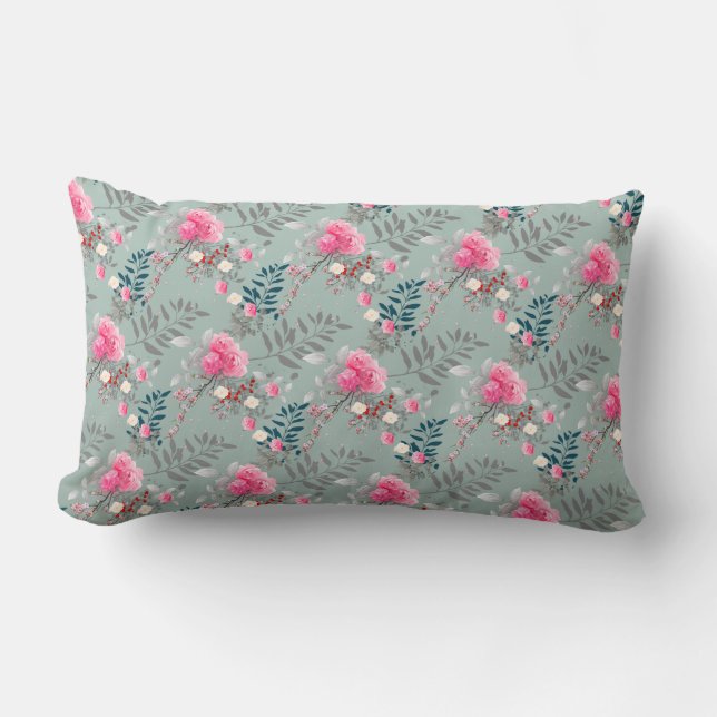 Soft rose lumbar cushion (Front)