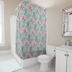 Soft rose shower curtain
