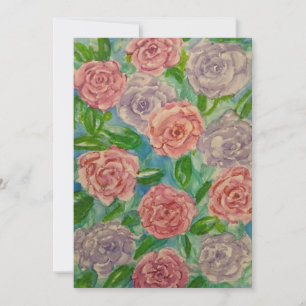 Soft Roses Holiday Card