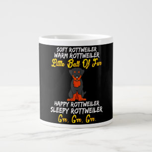 Soft rottweiler warm rottweiler little ball of fur large coffee mug