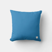 Soft Royal Pastel Blue Solid Colour With Heart