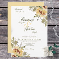Soft Rustic Large Yellow Sunflowers Wedding