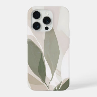 Soft Sage Botanical Abstract – Calm Modern Organic iPhone 15 Pro Case