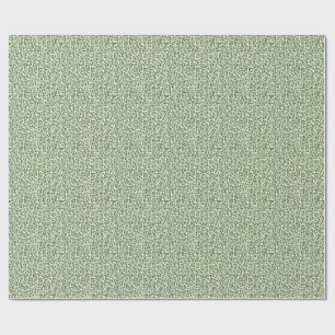 Soft Sage Green Botanical Leaf Foliage Pattern Wrapping Paper