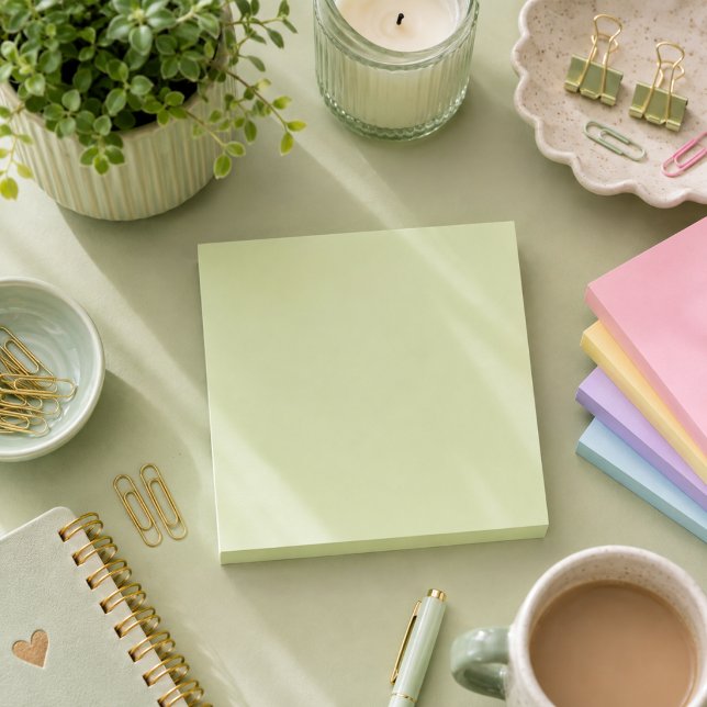 Soft Sage Green Plain  Post-it Notes (Creator Uploaded)