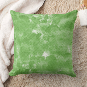 Soft Sage Green Watercolor Marble Pattern Cushion