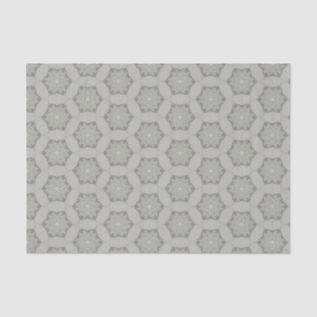 Soft Sage Weathered White Vintage Texture Tissue Paper (Front)