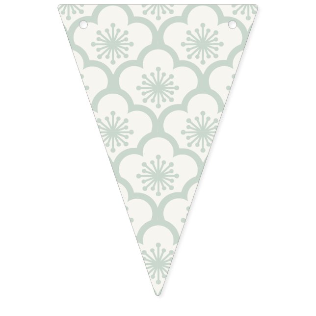 Soft Sakura Muted Sage - Neutral Bunting (First Flag)
