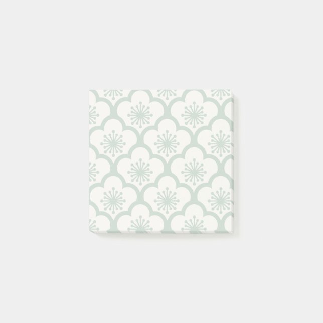 Soft Sakura Muted Sage - Neutral Post-it Notes (Front)