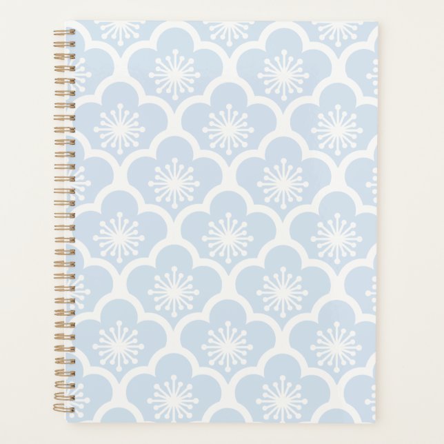 Soft Sakura Neutral - Powder Blue Planner (Front)