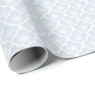 Soft Sakura Neutral - Powder Blue Wrapping Paper
