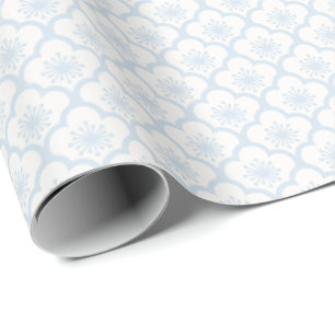 Soft Sakura Powder Blue - Neutral Wrapping Paper