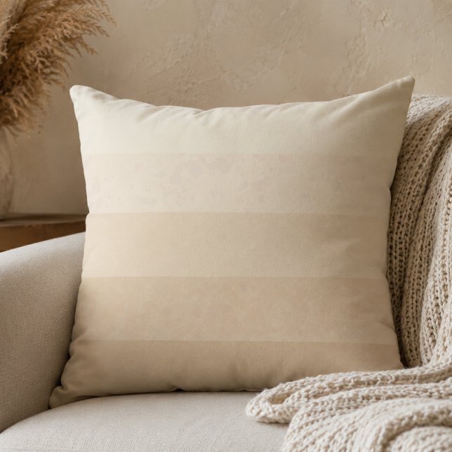 Soft Sand Layers Throw Pillow (Soft sand layers for warm neutral spaces and relaxed modern living)
