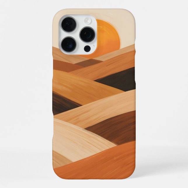 Soft Sand Waves at Sunset iPhone Case (Back)