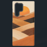 Soft Sand Waves at Sunset Samsung Galaxy Case<br><div class="desc">A warm and calming artwork featuring rolling hills in earthy tones beneath a glowing sunset. The soft,  flowing layers create a peaceful and minimalist landscape. Perfect for adding a cosy,  natural touch to any space.</div>
